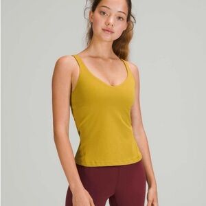 Lululemon Align Tank Auric Gold Size 10 Built In Shelf Bra No Pads